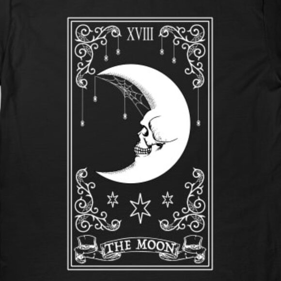 The Moon Tarot Card - Witch - T-Shirt - Picture 3 of 3